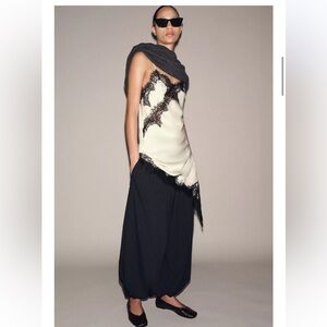 Nwt Zara zw collection pinsstripe balloon pants